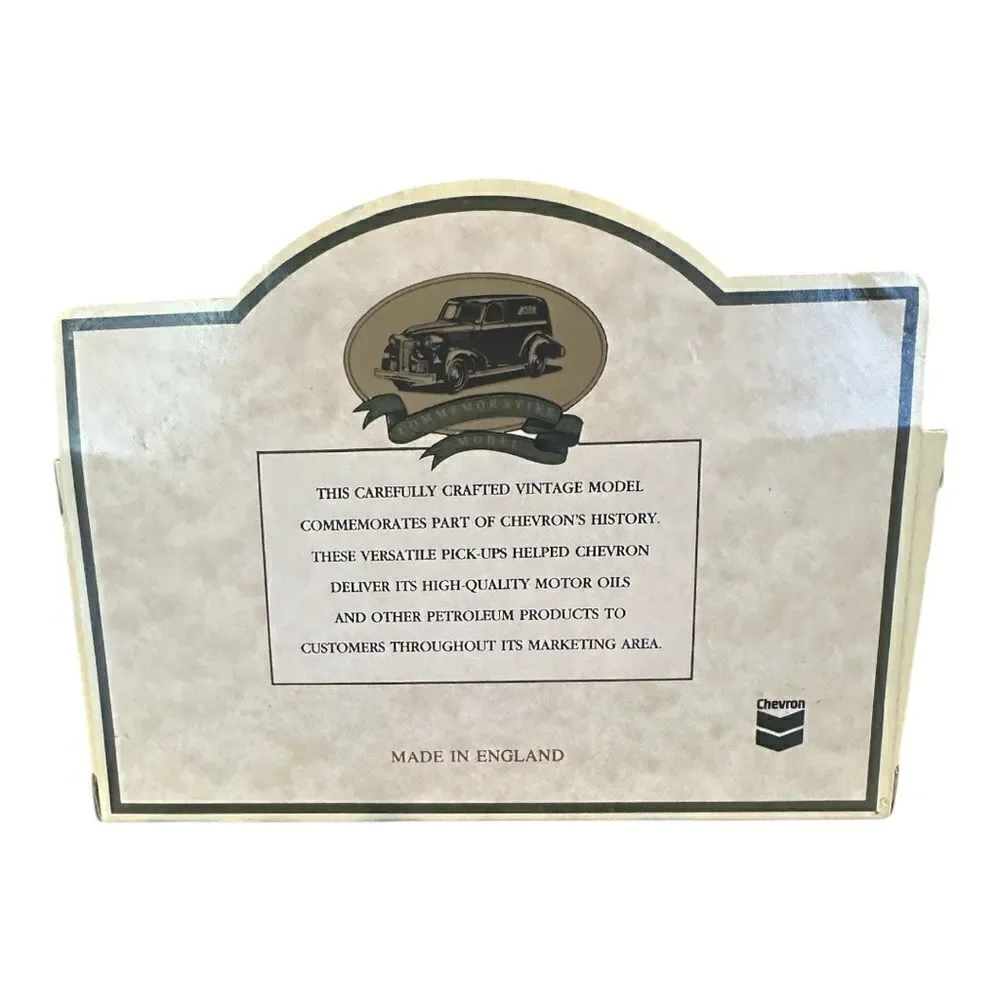 Vintage Lledo Diecast Chevron RPM Motor Oil 1939 Chevrolet Pickup Truck